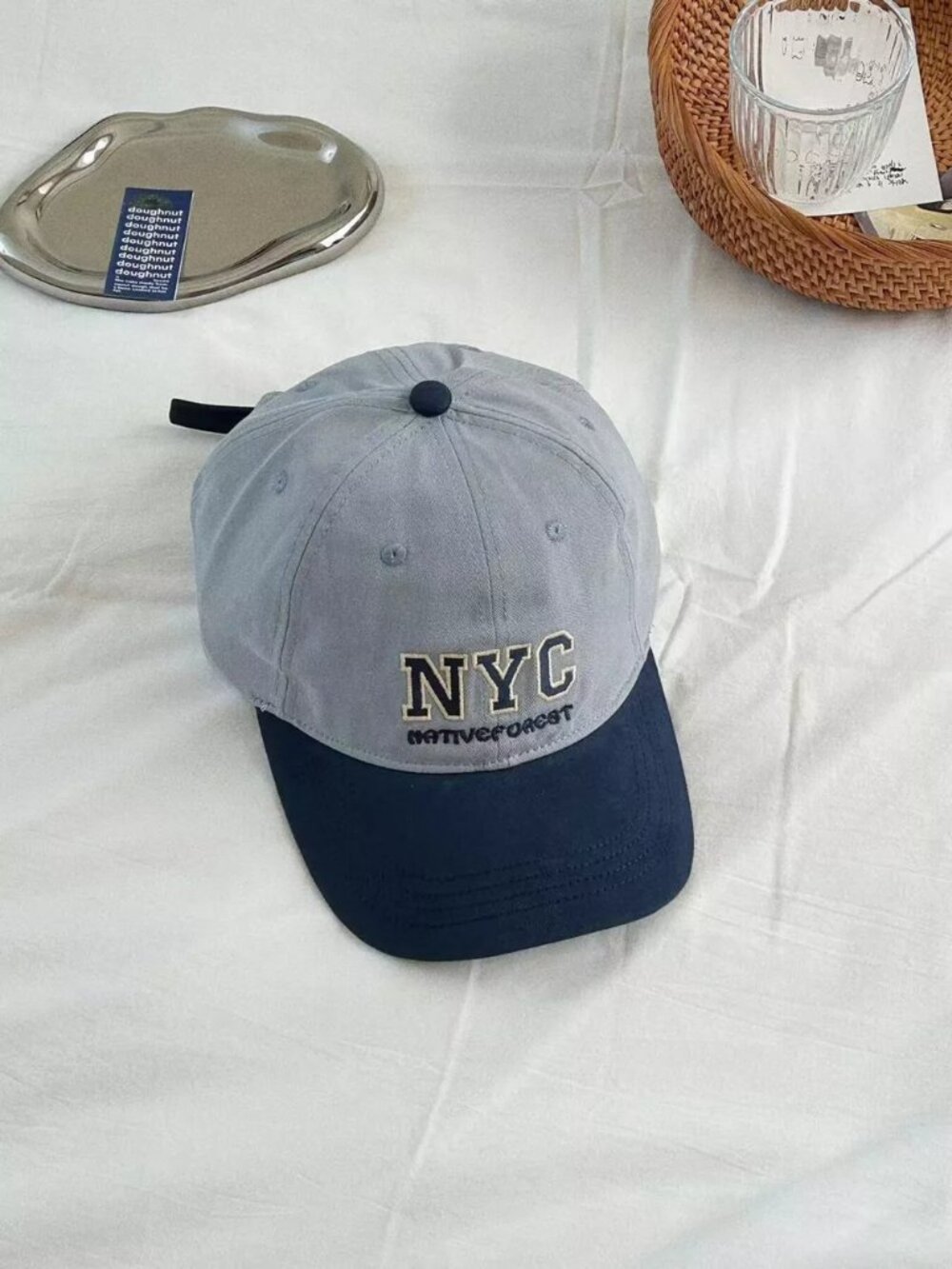 Letter Embroidered Baseball Cap - Picture 3 of 7